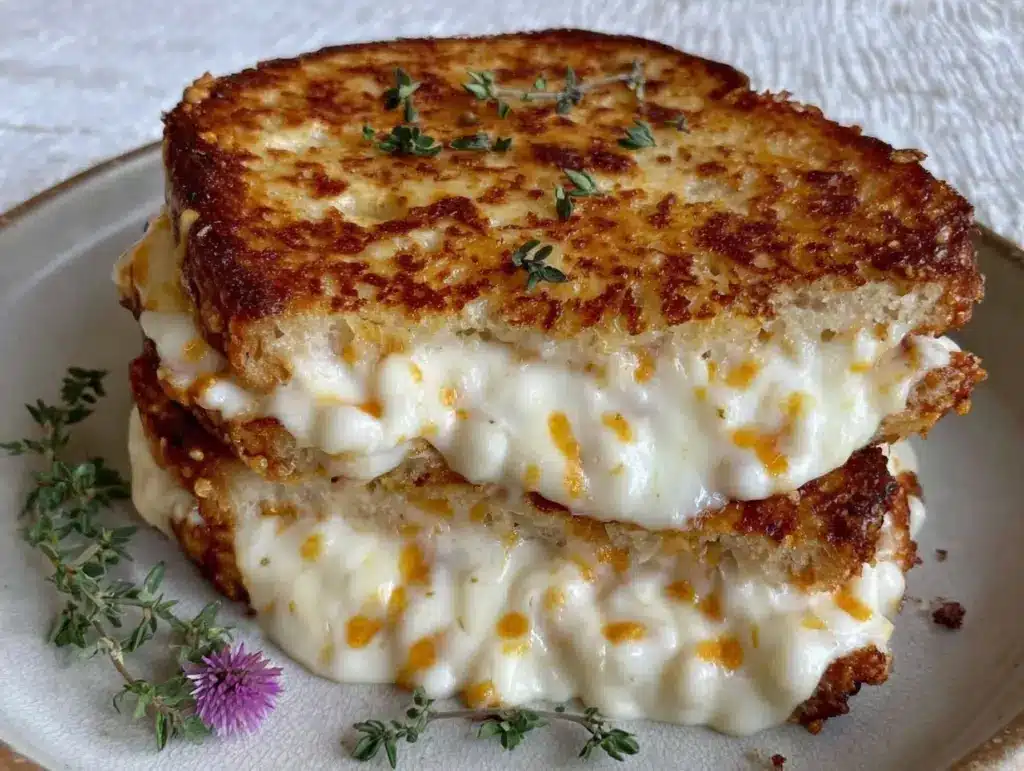 crispy loaded grilled cheese - featured image