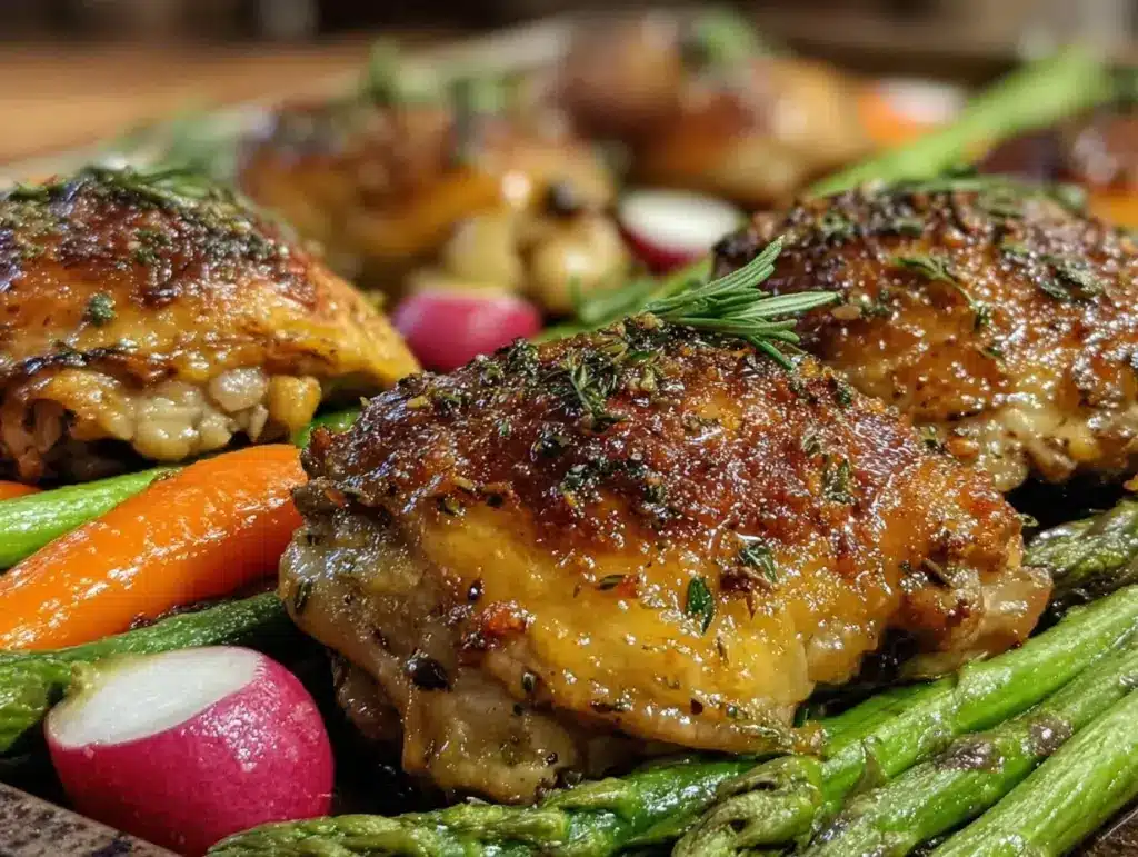 easy crispy lemon herb chicken - featured image