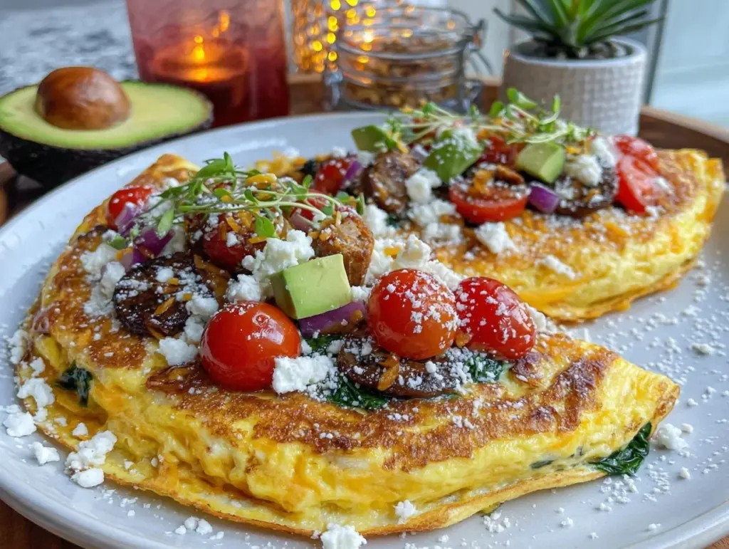 easy elegant loaded omelet bar - featured image