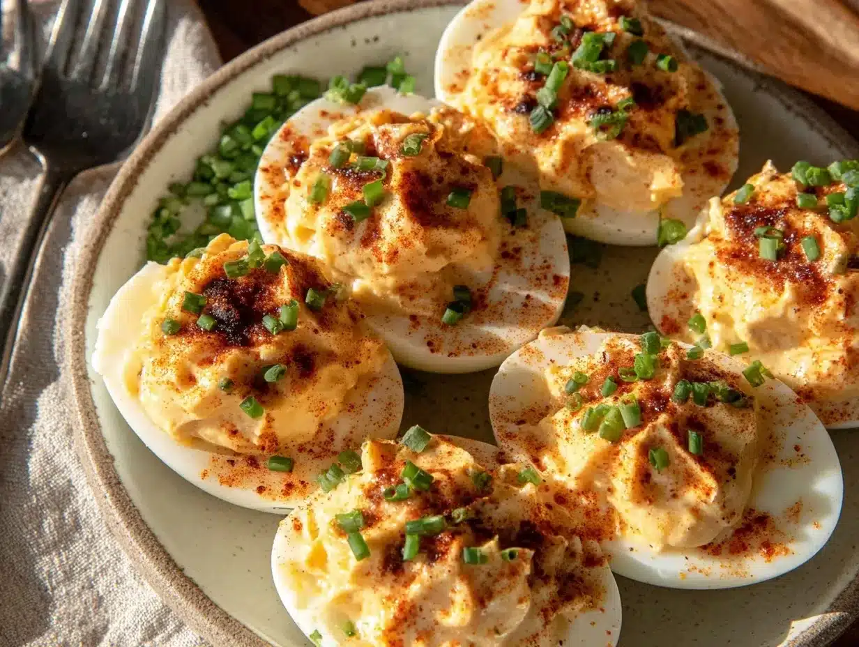easy loaded deviled eggs preparation steps