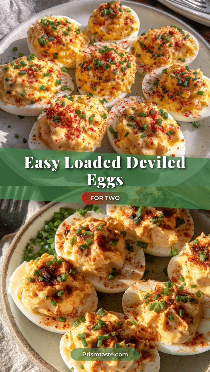 easy loaded deviled eggs recipe