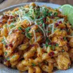 easy one-pot creamy chicken enchilada pasta - featured image