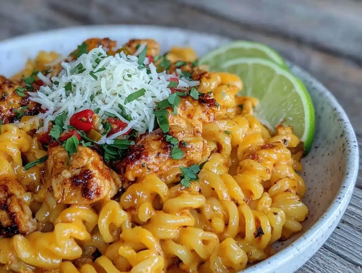 easy one-pot creamy chicken enchilada pasta preparation steps