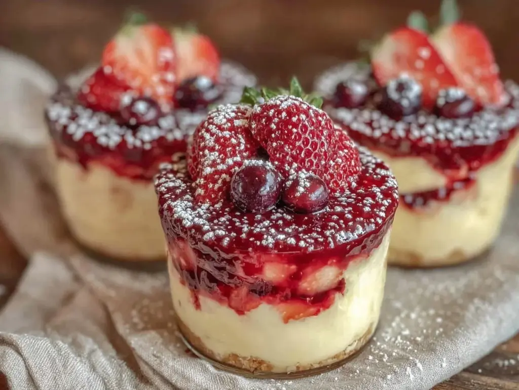 easy red white blue dessert - featured image