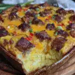 freezer-friendly loaded breakfast casserole - featured image