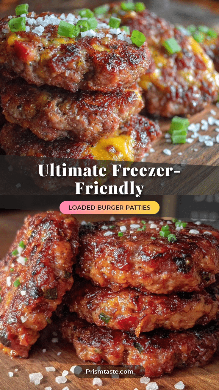 freezer-friendly loaded burger patties recipe