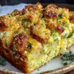 gluten-free loaded chicken casserole - featured image
