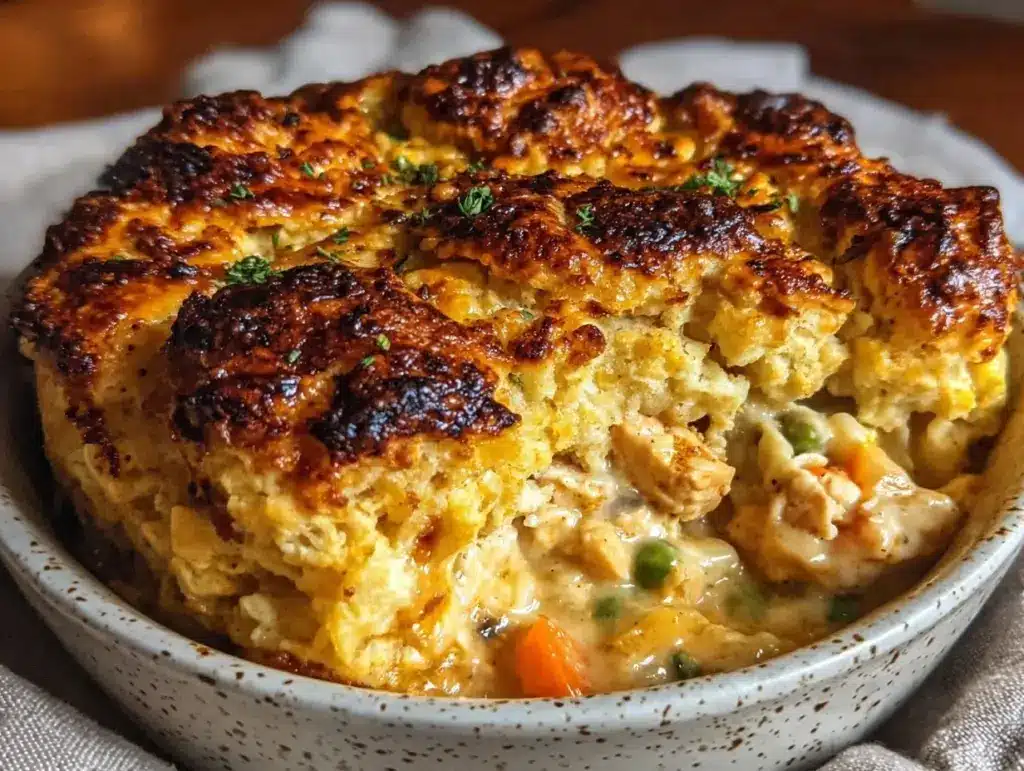 gluten-free loaded chicken pot pie - featured image