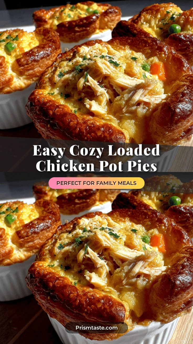 individual loaded chicken pot pies recipe