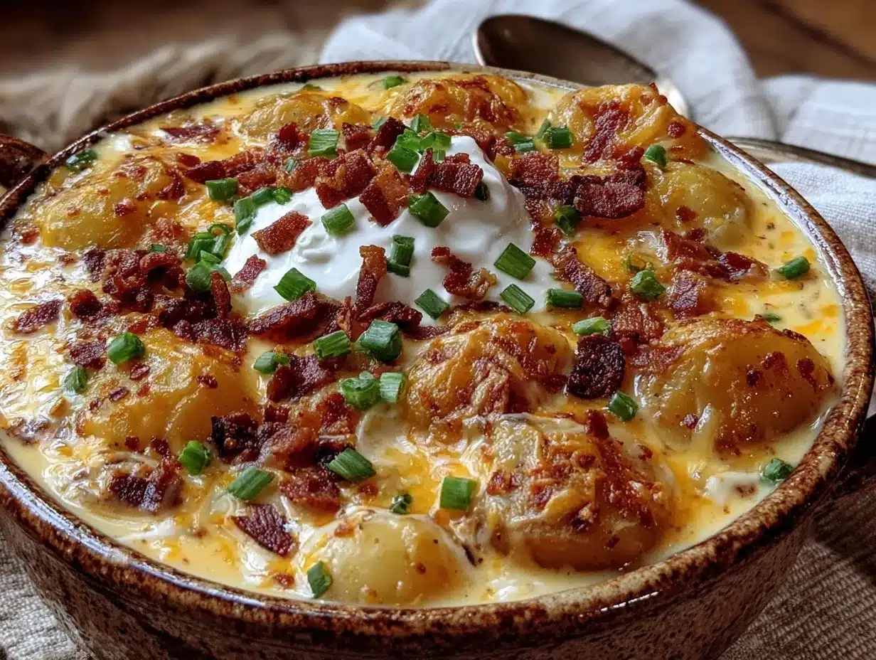 instant pot creamy loaded potato soup preparation steps