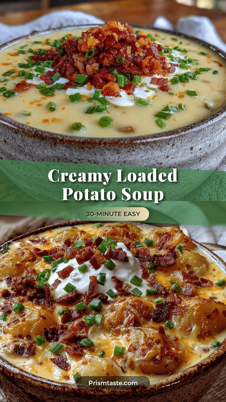 instant pot creamy loaded potato soup recipe