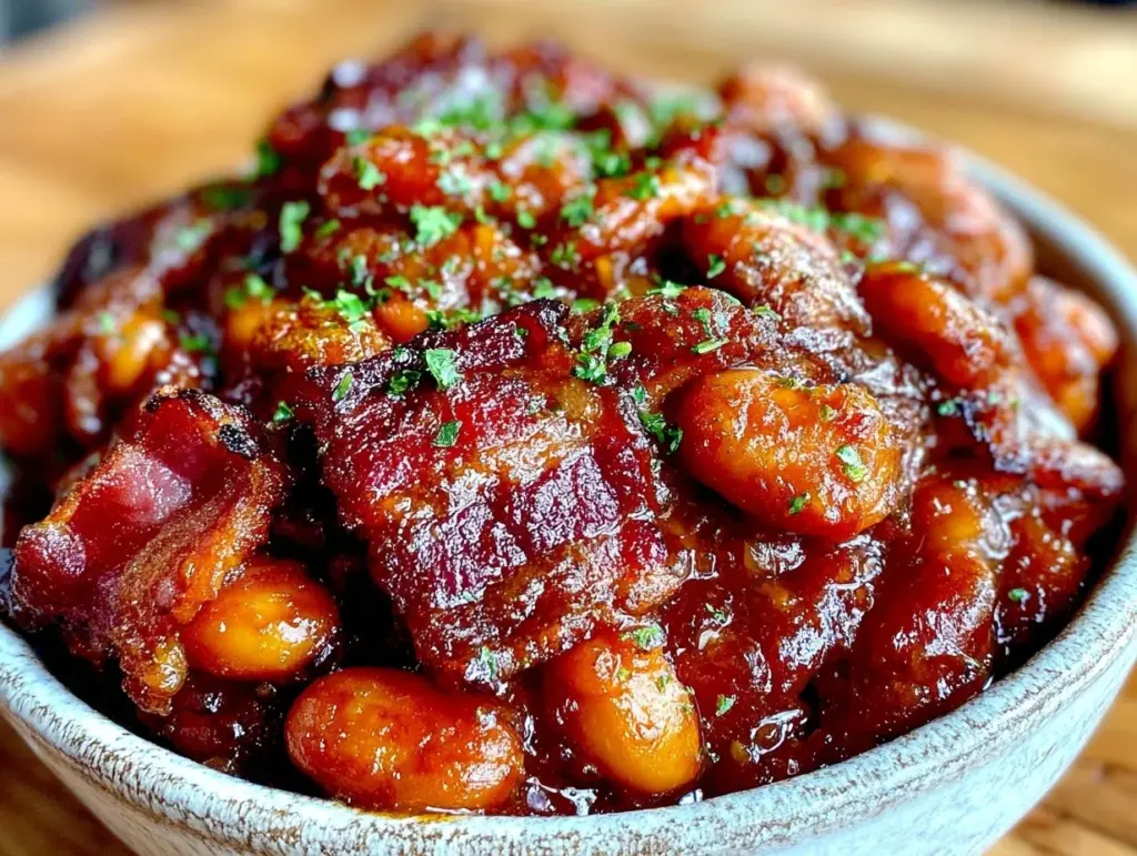 instant pot loaded baked beans - featured image