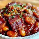 instant pot loaded baked beans - featured image