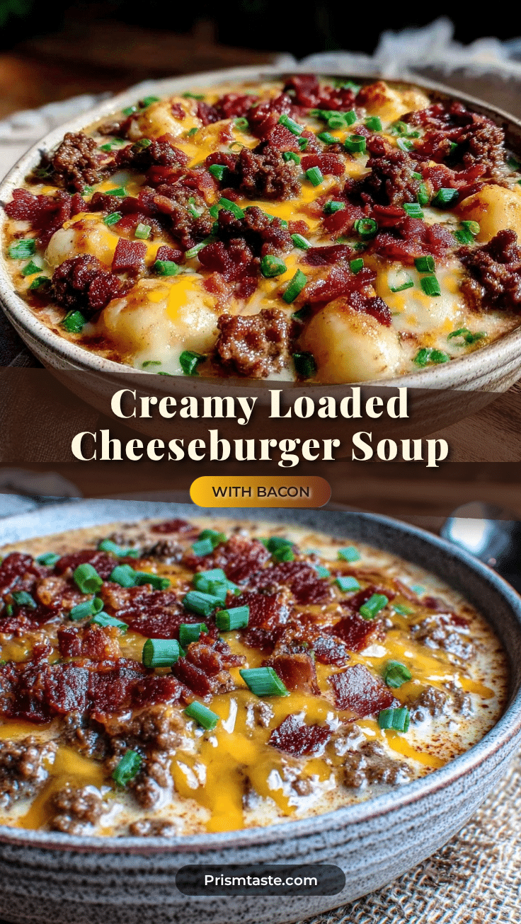 instant pot loaded cheeseburger soup recipe