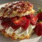 keto browned butter strawberry shortcake - featured image