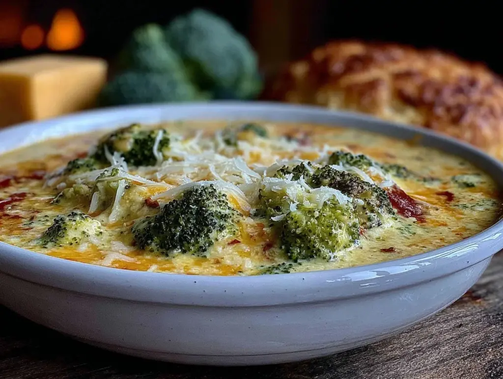 keto loaded broccoli cheese soup - featured image