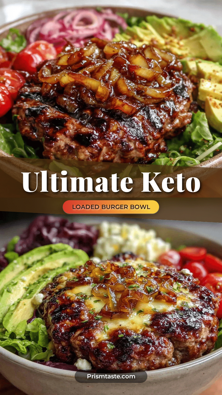 keto loaded burger bowl recipe