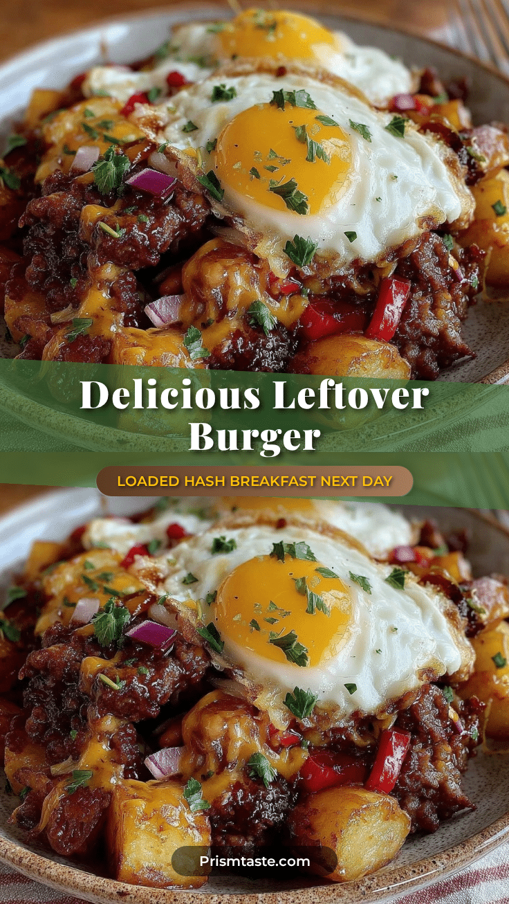 leftover burger loaded hash breakfast recipe