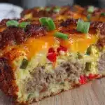 loaded breakfast casserole - featured image