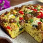 loaded breakfast strata - featured image