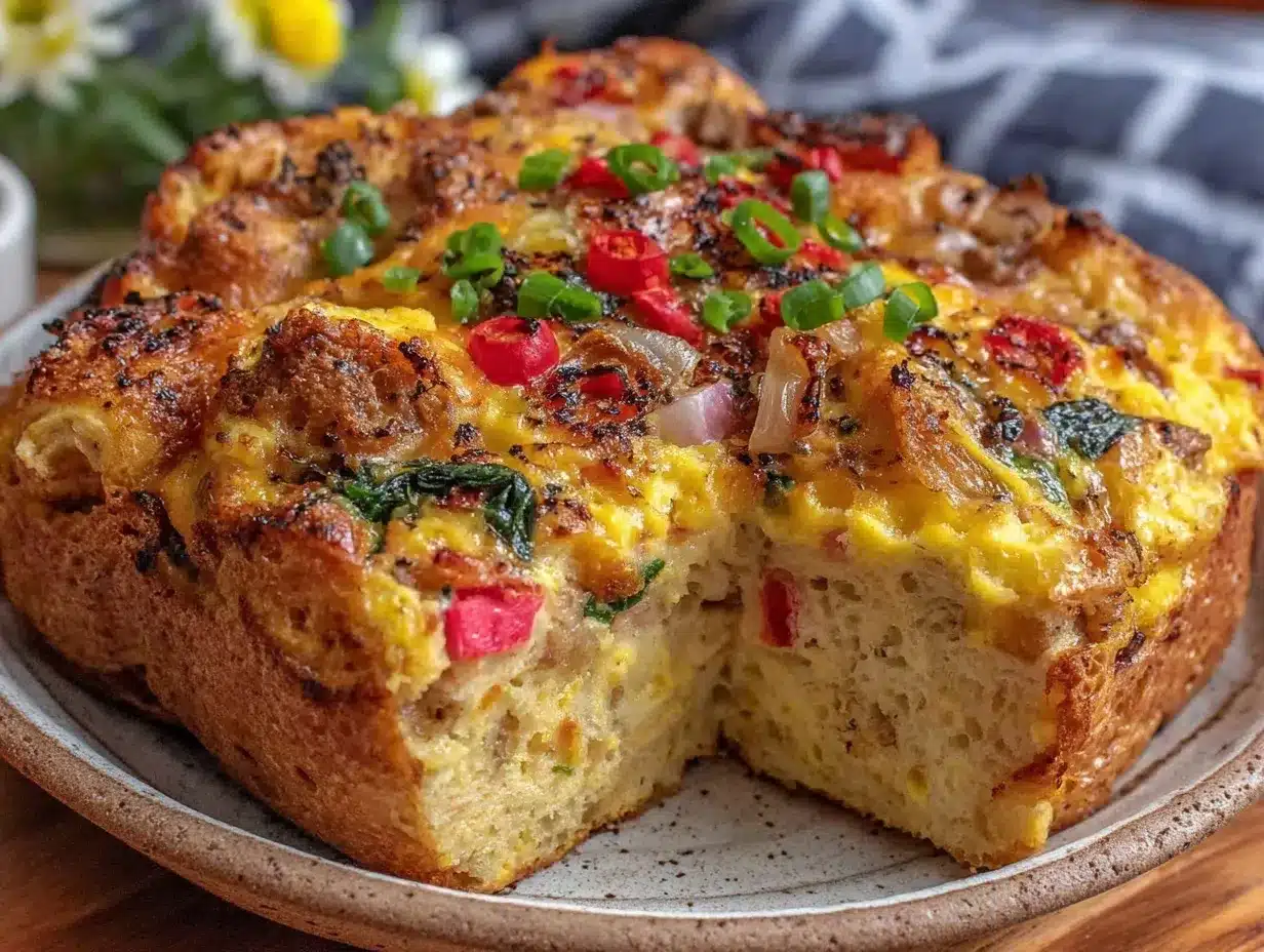 loaded breakfast strata preparation steps