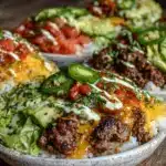 loaded burger bowls - featured image