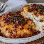 loaded funeral potatoes for two - featured image