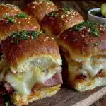 loaded ham and cheese sliders - featured image