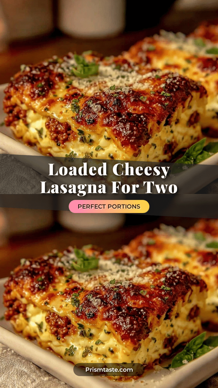 loaded lasagna for two recipe