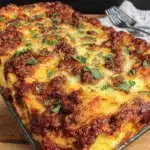 loaded lasagna recipe - featured image
