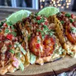 loaded shrimp tacos - featured image