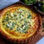 make-ahead quiche with spinach and cream cheese - featured image