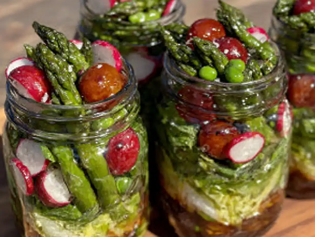 mason jar salads preparation steps
