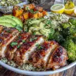 meal prep loaded chicken bowls - featured image