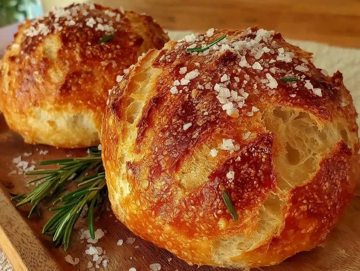 mini Dutch oven bread loaves preparation steps