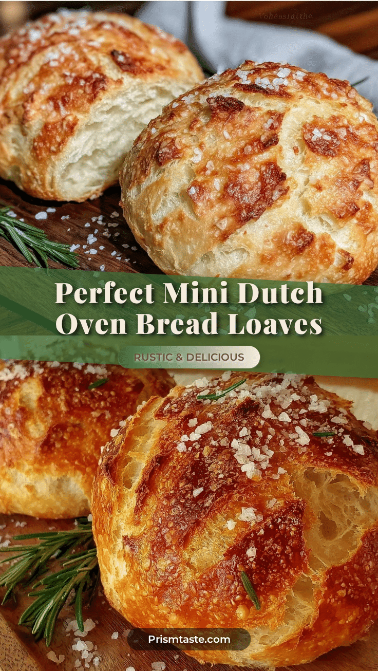 mini Dutch oven bread loaves recipe