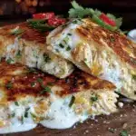 quick creamy chicken quesadilla - featured image