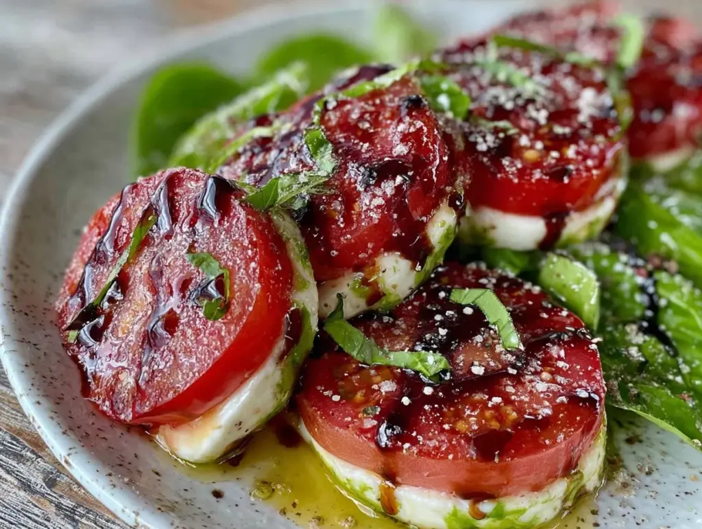 quick fresh loaded caprese salad - featured image