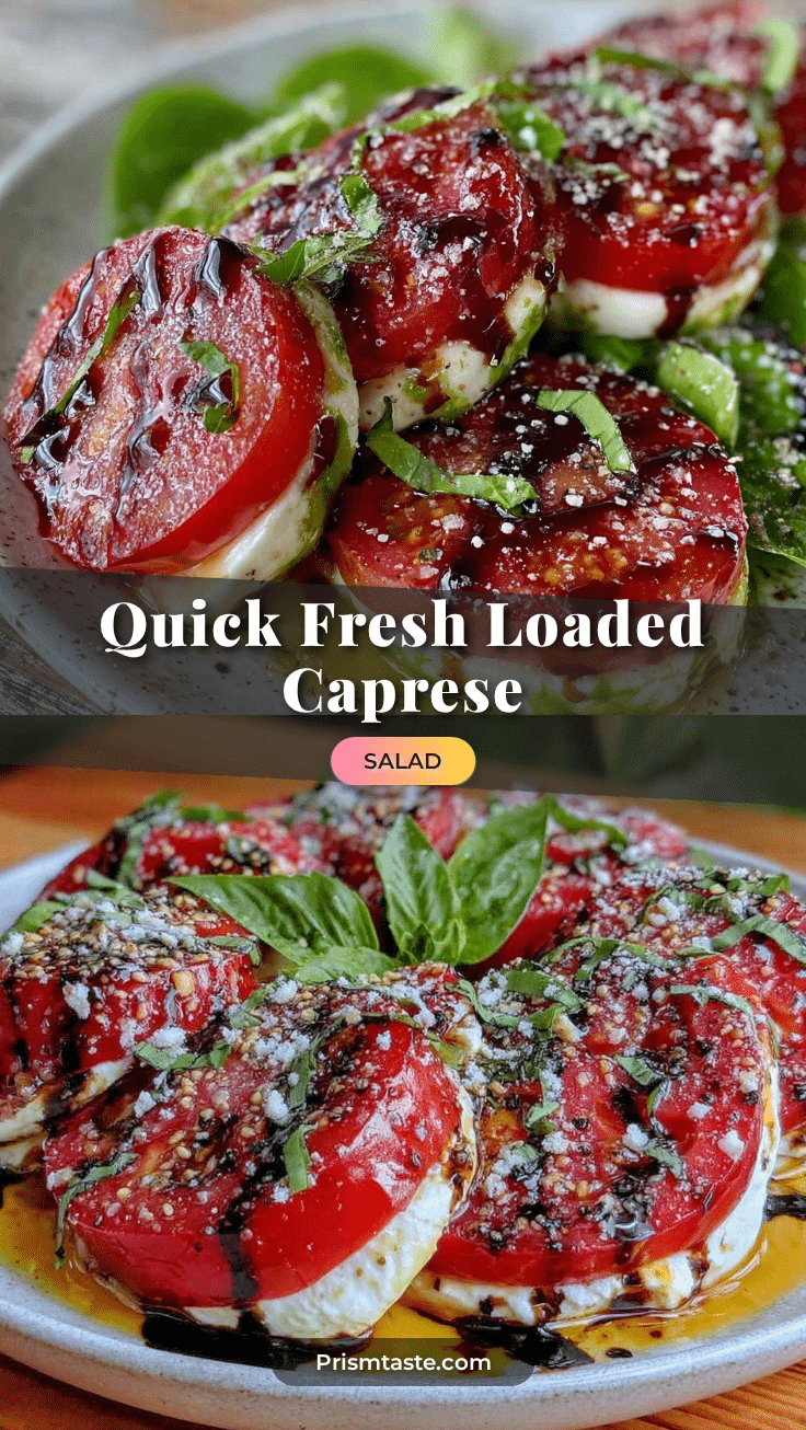 quick fresh loaded caprese salad recipe