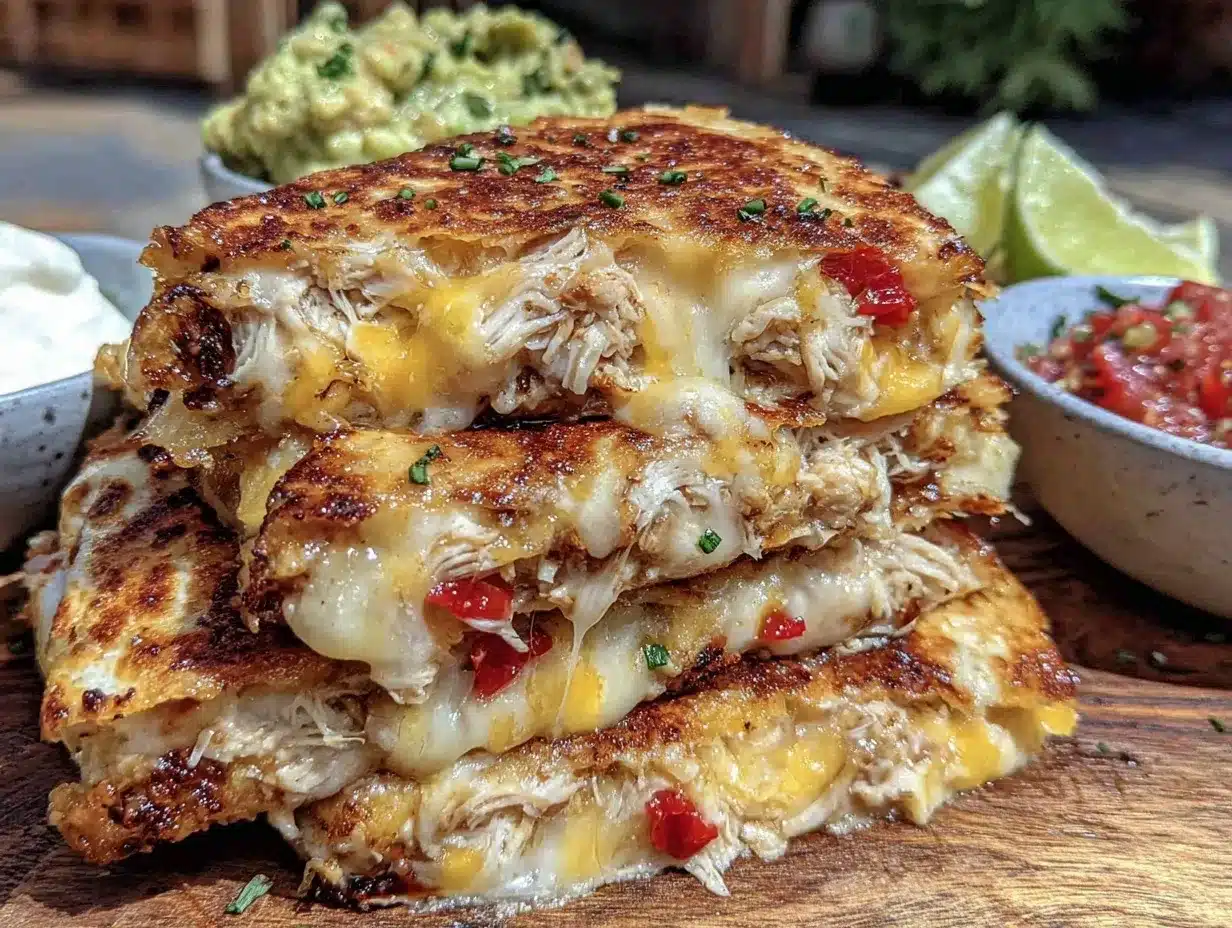 quick rotisserie chicken quesadillas preparation steps