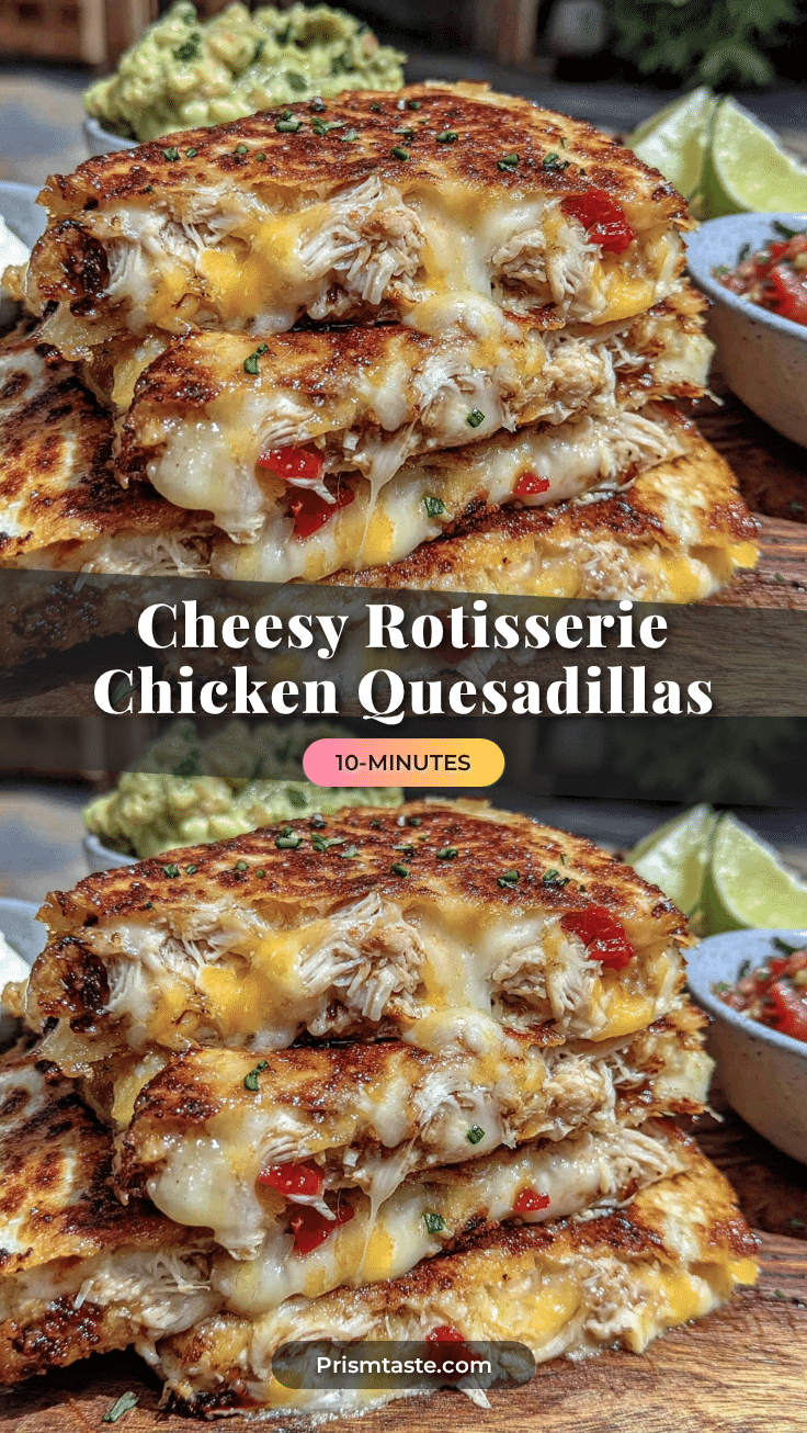 quick rotisserie chicken quesadillas recipe