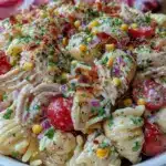 rotisserie chicken pasta salad - featured image