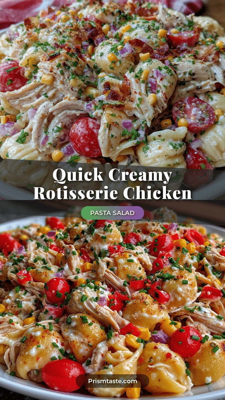 rotisserie chicken pasta salad recipe