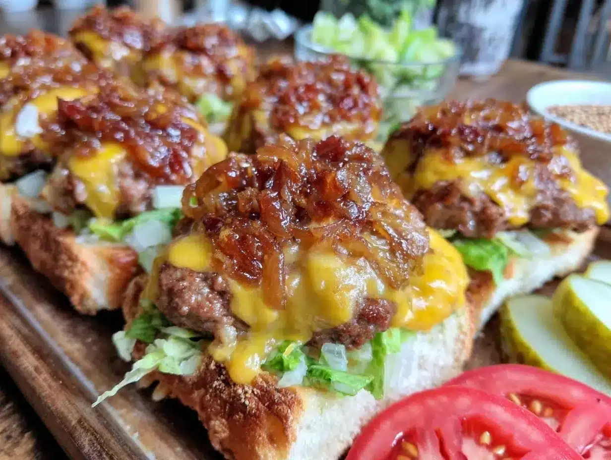 savory sheet pan loaded burger bar preparation steps