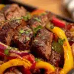 sheet pan beef fajitas - featured image