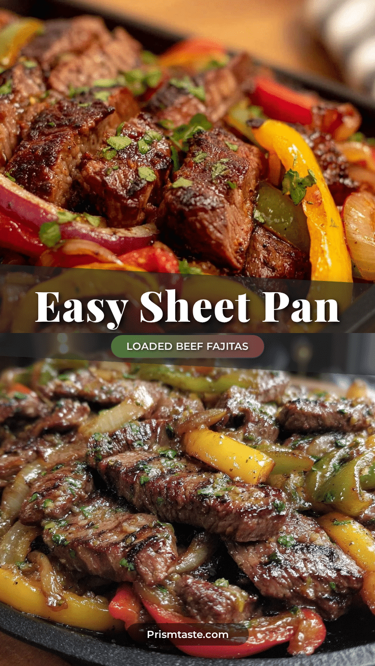 sheet pan beef fajitas recipe