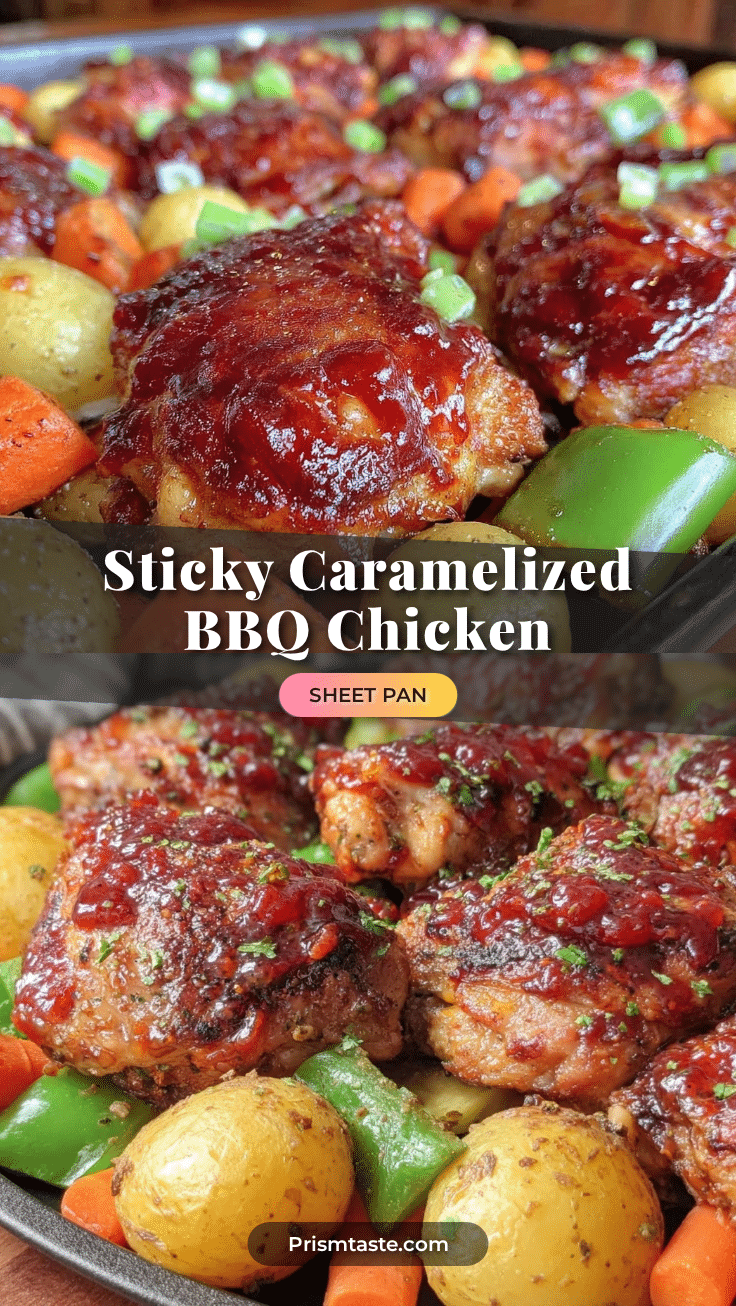 sheet pan caramelized bbq chicken recipe