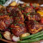 sheet pan loaded BBQ chicken - featured image