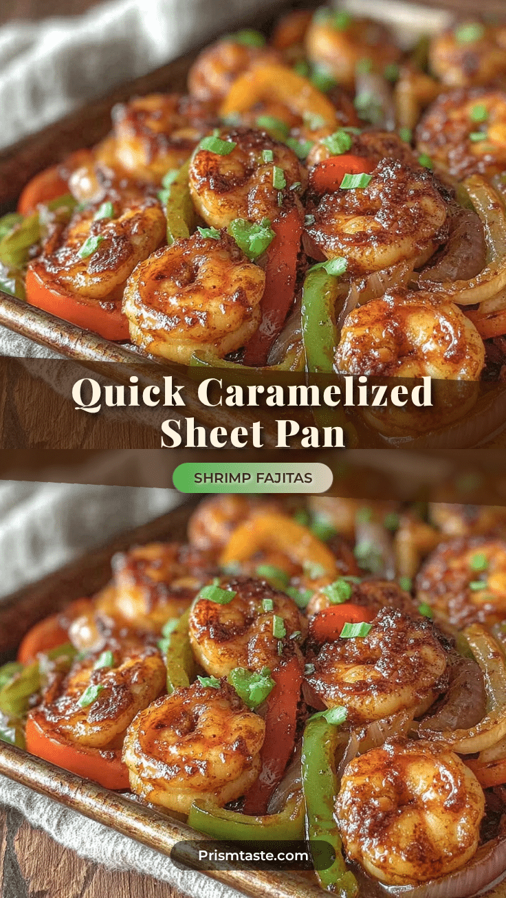 sheet pan shrimp fajitas recipe