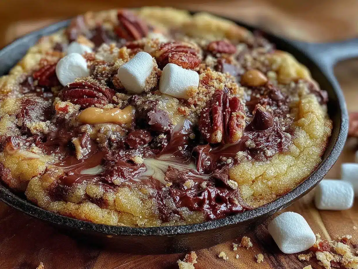 small batch loaded cookie skillet recipe preparation steps